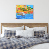 Griekse Kust 2 Canvas Afdruk (Insitu (Slaapkamer))