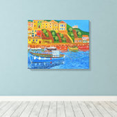 Griekse Kust 2 Canvas Afdruk (Insitu (Houten vloer))
