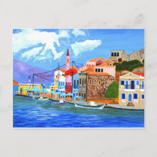 Griekse kust briefkaart