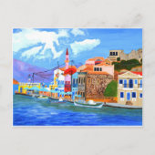 Griekse kust briefkaart (Voorkant)