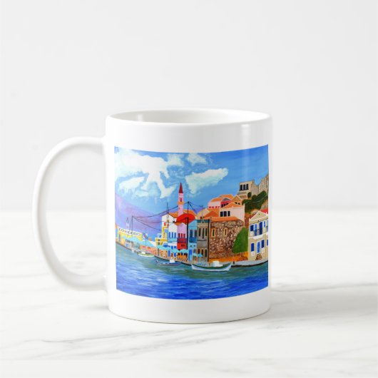 Griekse kust koffiemok (Links)