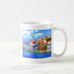 Griekse kust koffiemok
