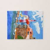 Griekse kust legpuzzel (Horizontaal)