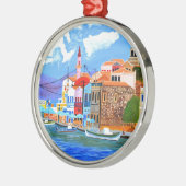 Griekse kust metalen ornament (Links)