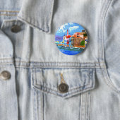 Griekse kust ronde button 5,7 cm (In situ)