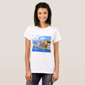 Griekse kust t-shirt (Voorkant volledig)