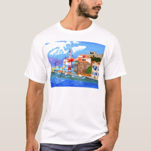Griekse kust t-shirt