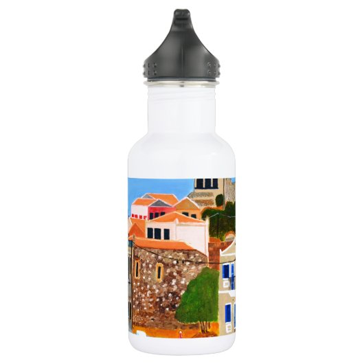 Griekse kust waterfles  (Rechts)