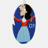 Griekse Lady Dancing Keramisch Ornament (Rechts)