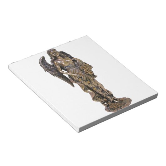 GRIEKSE LADY FORTUNA STATUE NOTITIEBLOK (Schuin)