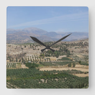 Griekse landschapsklok vierkante klok