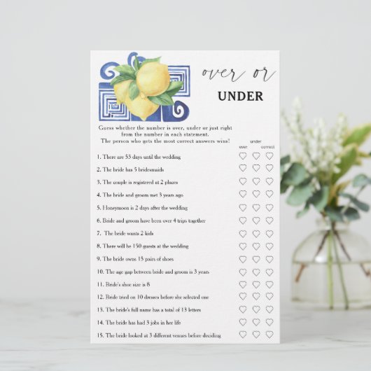 Griekse leemten - Over of onder vrijgezellenfeest (Staand voorkant)