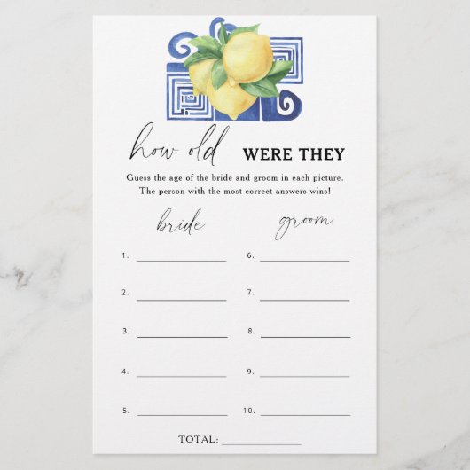 Griekse Lemons - Hoe oud waren ze al? (Voorkant)