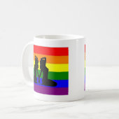 Griekse lesbische pride koffiemok (Voorkant links)