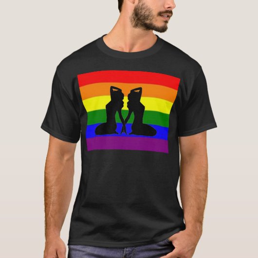 Griekse lesbische pride t-shirt (Voorkant)