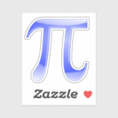 Griekse letter PI symbool Sticker (Vel)