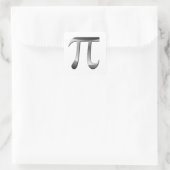 Griekse letter Pi symbool Vierkante Sticker (Tas)