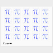 Griekse letter Pi symbool Vierkante Sticker (Vel)