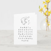 Griekse letters alfabet kaart (Gele Bloem)