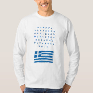 Griekse letters alfabet t-shirt