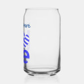 Griekse LIEFDE Blauwe Persoonlijke Blikvorm Glas (Links)