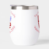 Griekse LIEFDE Hart Vlag Rood Gepersonaliseerd (Rechts)