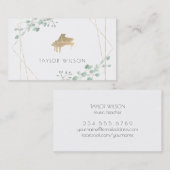 griekse lijst pianist visitekaartje (Voorkant / Achterkant)