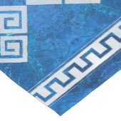 Griekse mander - Griekse keizersteen en parel Korte Tafelloper (Hoek)