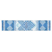 Griekse mander - Griekse keizersteen en parel Korte Tafelloper (Horizontaal)