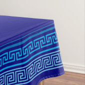 Griekse mander - Griekse sleutel - blauwe schaduwe Tafelkleed (Voorbeeld)