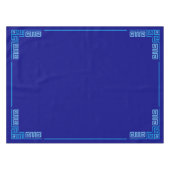 Griekse mander - Griekse sleutel - blauwe schaduwe Tafelkleed (Voorkant (Horizontaal))