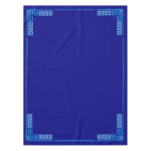 Griekse mander - Griekse sleutel - blauwe schaduwe Tafelkleed (Voorkant)