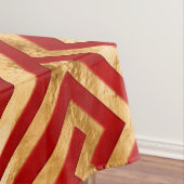 Griekse mander - Griekse sleutel - Goud op rood #6 Tafelkleed (Voorbeeld)
