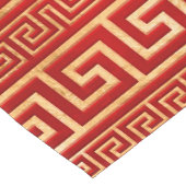 Griekse mander - Griekse sleutel - Goud op rood Korte Tafelloper (Hoek)