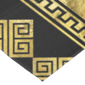 Griekse mander - Griekse sleutel zwart en goud Tafelkleed (Gekanteld)