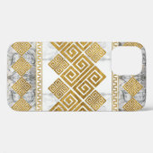 Griekse mander - Griekse sleutelwitte marmer en go Case-Mate iPhone Case (Achterkant (horizontaal))