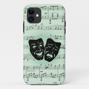 Griekse maskers voor groene muziek en bioscoop Case-Mate iPhone case
