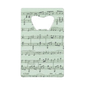 Griekse maskers voor groene muziek en bioscoop creditkaart flessenopener (Achterkant)