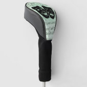 Griekse maskers voor groene muziek en bioscoop golfheadcover (Schuin)