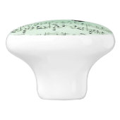 Griekse maskers voor groene muziek en bioscoop keramische knop (Zijkant)