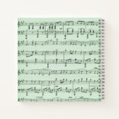 Griekse maskers voor groene muziek en bioscoop notitieboek (Achterkant)