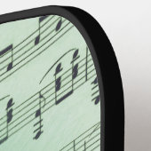 Griekse maskers voor groene muziek en bioscoop pickleball paddle (Links Detail)