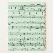 Griekse maskers voor groene muziek en bioscoop planner (Achterkant)