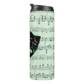 Griekse maskers voor groene muziek en bioscoop thermosbeker (Geroteerd rechts)