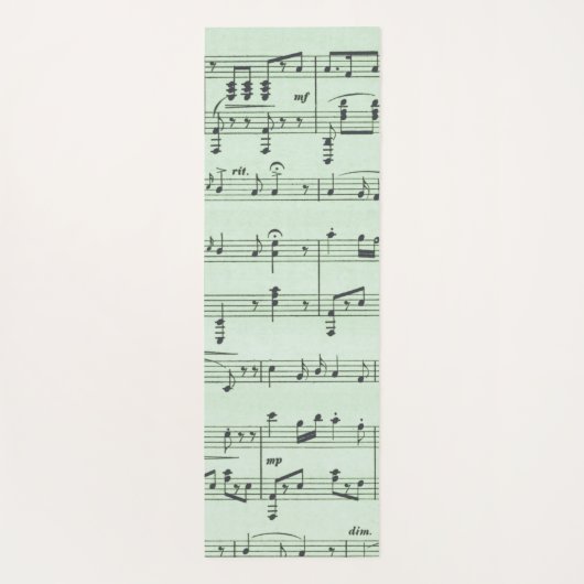 Griekse maskers voor groene muziek en bioscoop yogamat (Achterkant)