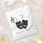 Griekse maskers voor muziek en bioscoop bedankzakje (Geknipt)