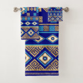 Griekse Meander Key en boze oog Bad Handdoek (Insitu)