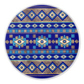 Griekse Meander Key en boze oog Keramische Knop (Voorkant)