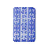 Griekse Meander Key Square H Patroon Blauw Badmat (Voorkant Verticaal)