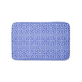 Griekse Meander Key Square H Patroon Blauw Badmat (Voorkant)
